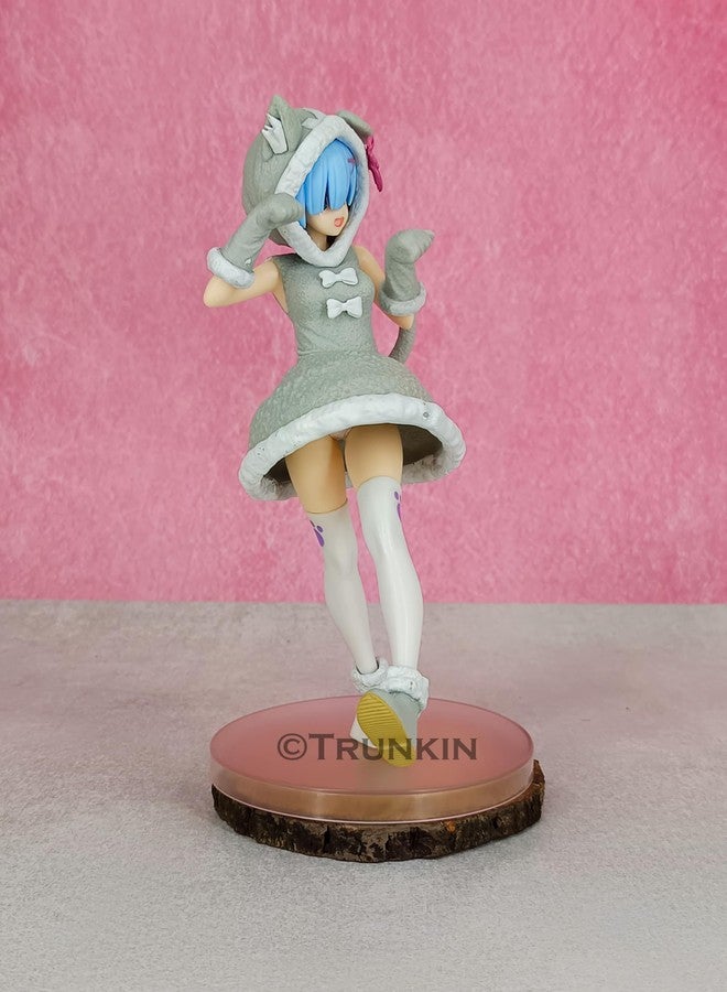 Trunkin Re Zero Rem Puck Outfit 21CM Anime Actin Figure for Collection Figurine - Image 2